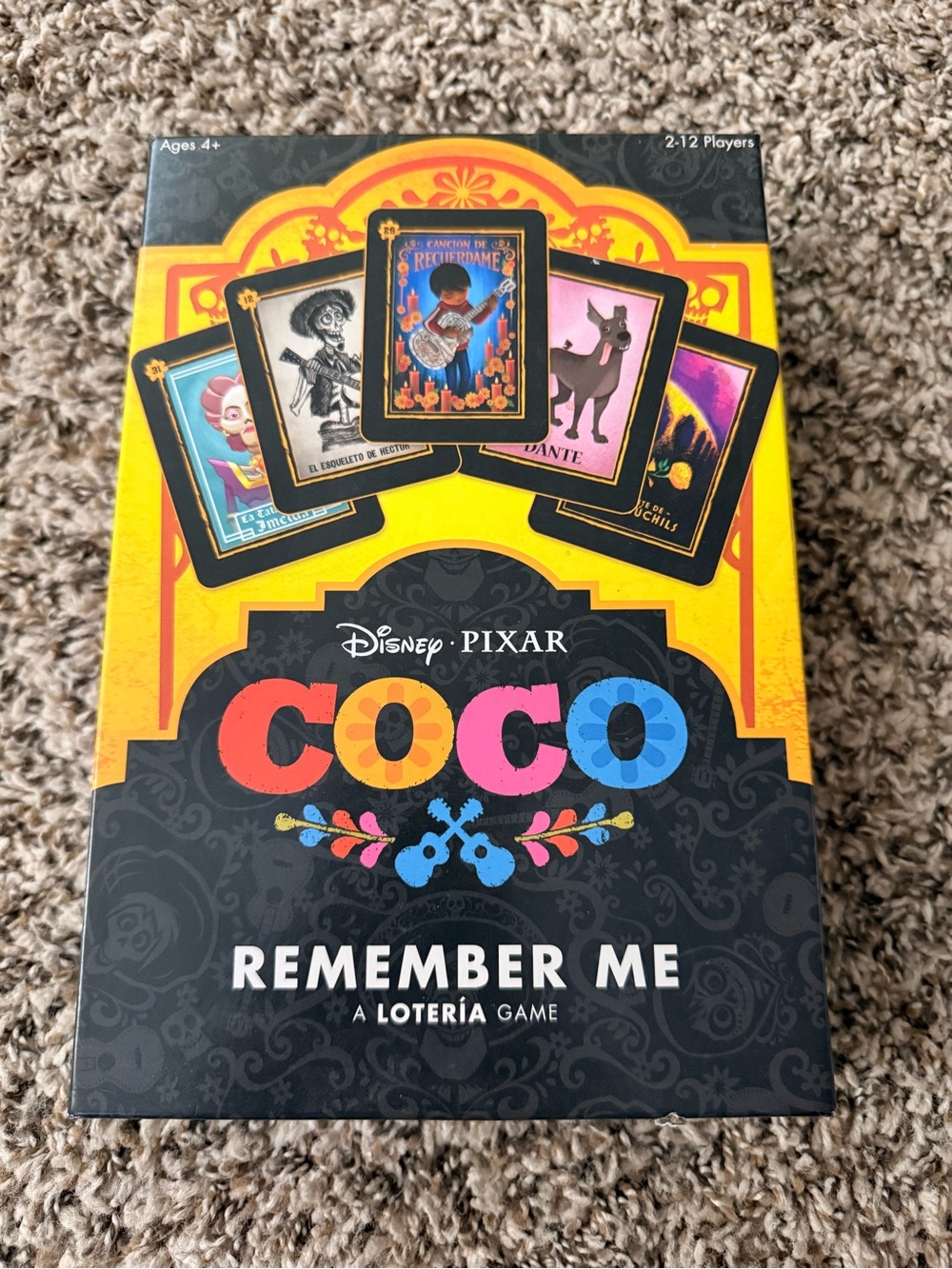 COCO Remember Me Lotería Game - Yellow/Black Packaging